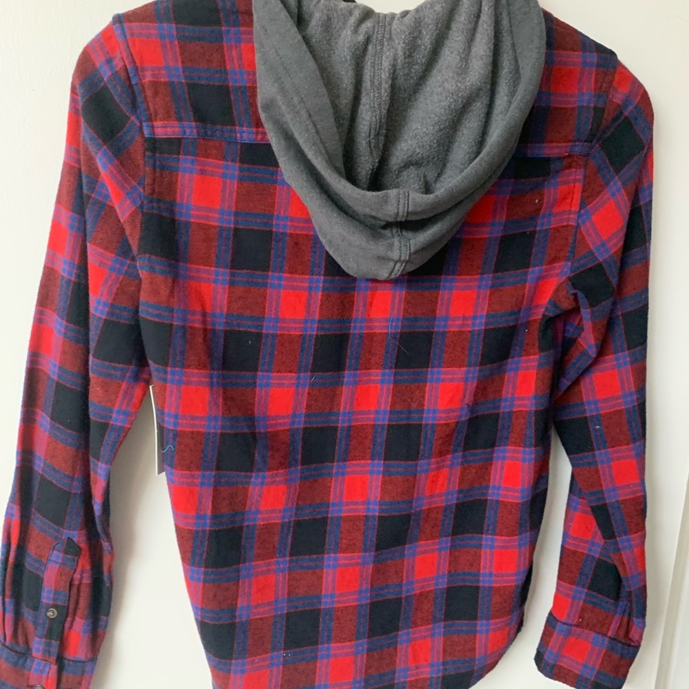 NWT The Supersoft Hooded Flannel Boys Large - Picture 4 of 6